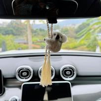 Kūrybiškas ir mielas koalos formos automobilio pakabukas, Automobilio pakabukas, Aukštos kokybės automobilio galinio vaizdo veidrodžio papuošalas, Automobilio pakabukas