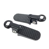 2Pcs Bike Rear Pedals Mini Folding Bike Pegs Aluminum Alloy Non-Slip Bicycle Footrests Quick Release Foot Plates Pedals for E-Bike juoda