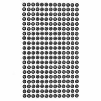 Dekoratyviniai lipnūs kristalai 6mm-260 vnt, black