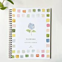WTEMPO Watercolor Workbook for Beginners Spiral Bound Sketchbook for Painting Drawing and Art Practice Durable Spiral Binding Books 2pcs