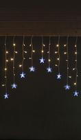Elektrinė girlianda-užuolaida STARS, IP20, 47LED, 4,5V, 3xAA, elementai neįeina, 1.2 x 0.7 m