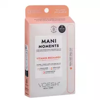 VOESH_SET Mani Moments dvigubo vitaminų papildymo manikiūro rinkinys cukraus šveitiklis + kreminė kaukė + masažinis sviestas + nagų dildė