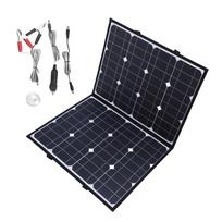 200W Sulankstoma Saulės Baterija 18V 5A Monokristalinė Dviguba USB Nešiojama Sulankstoma Saulės Įkroviklio Rinkinys su