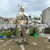 Viduramžių Kryžiuočio Riterio Pilno Kūno Šarvų Rinkinys, Poliruoto Nerūdijančio Plieno, Su Stovu LARP, Cosplay, Parodai, Rekonstrukcijai