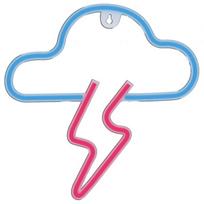 Manta SNL71BL Style Neon Lights CLOUD WITH LIGHTNING Blue-Pin