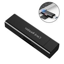 Atminties kortelės, USB 3.1 SD/TF kortelių skaitytuvas – C tipo „Flash“ atminties adapteris fotoaparatams ir išmaniesiems įrenginiams, juodas