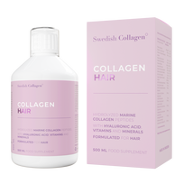 Geriamas jūrinis kolagenas su biotinu ir selenu - Swedish Collagen Hair (plaukams, odai ir nagams), 500ml