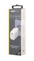 Travel Charger 20W USB-C By Musthavz  White