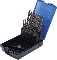 Grąžtų rinkinys | HSS-G M35 kobalto plienas | 1 - 10 mm | 19 vnt. (9297)