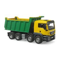 BRUDER MAN TGA white and green dump truck