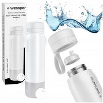 Wessper plieninis filtruojantis baltas 1 l vandens butelis su filtru