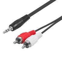 Kabelis 2RCA - Mini Jack 3,5 mm