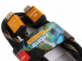 HDMI-HDMI 8K UHD 1,8 m v2.1 priešgaisrinis kabelis