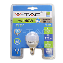 LED lemputė 6W E14 P45 2700K V-TAC
