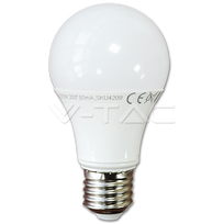 LED lemputė - 7W E27 A60 termoplastikas 4000K V-TAC