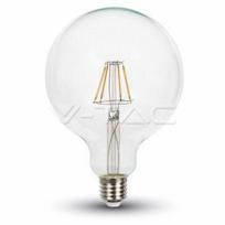 LED lemputė 10W filamentas E27 G125 2700K V-TAC