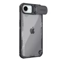 Nillkin Iceblade Prop dėklas su Lens dėklas and Stand skirtas Apple iPhone 16e – juodos spalvos