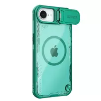 Nillkin Iceblade Prop Magnetic dėklas su Camera dėklas and Stand skirtas Apple iPhone 16e – žalios spalvos