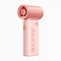 Jisulife rankinis ventiliatorius Life9 5000mAh Portable Mini Blower USB Fan – rožinės spalvos