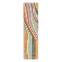 Rankų darbo iš vilnos kilimas 60x230 cm Abstract Flow – Flair Rugs