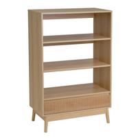 Natūralios spalvos knygų spinta 80x120x40 cm Naroa – Casa Selección