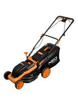 Elektrinė vejapjovė NEO 04-628, 1600W, 380 mm, 45L krepšelis