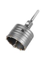 Skylių gręžimo krūna 80 mm su HEX adapteriu ir kontroliniu grąžtu