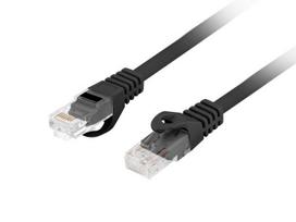 LANBERG Patchcord cat.6 UTP LSZH CU 1.5m black Fluke passed