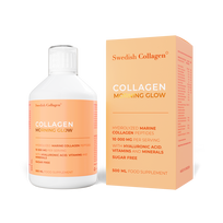 Geriamas jūrinis kolagenas - Swedish Collagen Morning Glow (odai, plaukams, nagams, energijai ir žarnynui), 500 ml