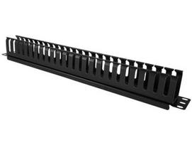 ALANTEC PK008 Organizer of 1U 19" cables with cover, black
