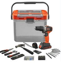 Gręžtuvas ir priedai 18V HD 1,5Ah 400mA 62 Accs Tra Box BCKSB02-QW BLACK DECKER