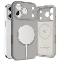 Pilkas dėklas "Tech-Protect Silicone Magsafe" telefonui Apple iPhone 17 Pro