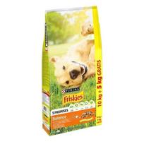 PURINA Friskies Balance vištiena su daržovėmis - sausas šunų ėdalas - 10 + 5 kg