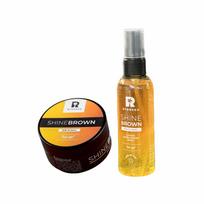 SHINE BROWN dvifazis įdegio purškiklis 100ML + įdegio kremas 210ML