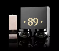 89 Aromatic rinkinys Kūno šveitiklis, sviestas ir palmių vaško žvakė - Ohena