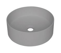 Deante CQS_SU4S - SILIA praustuvas ant stalviršio, Ø 36 cm, granito / metalinės pilkos spalvos