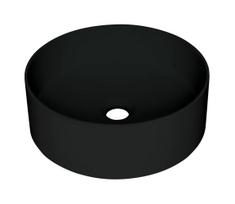 Deante CQS_NU4S - Ant stalviršio praustuvas SILIA, skersmuo 36 cm, granitas/juodas