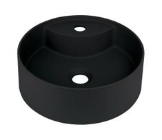 Deante CQS_NU4B - SILIA ant stalviršio pastatomas praustuvas su maišytuvo anga, Ø 36 cm, granitas/juodas