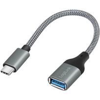 LogiLink USB 3.2 Gen1 Type-C Adapter - C/M zu USB-A/F - OTG - Aluminium - 0,15 m (CU0106)