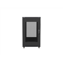 LANBERG 19" free-standing rack cabinet, 22U, 600x800mm (flat pack), with mesh door, model FF01-6822-23B, black