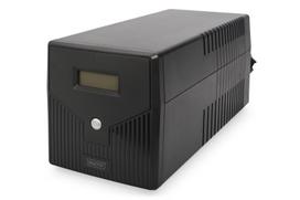 DIGITUS Line-Interactive UPS 1000VA/600W 12V/7Ah x2 battery 4x CEE 7/7 AVR USB RS232 RJ11/RJ45 LCD display