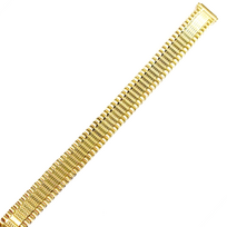 Metalinė tampoma laikrodžio apyrankė M-GOLD-125-LADY