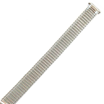 Metalinė tampoma laikrodžio apyrankė M-SILVER-106-LADY