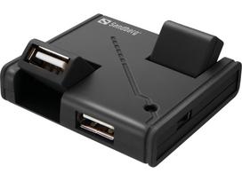 SANDBERG USB Hub 4 ports USB 2.0 with overload protection AB-Cable included