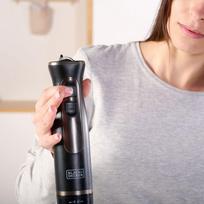 Hand blender Black+Decker BXHBA800E, 800 W, black