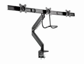Gembird MA-DA3-03 Desk mounted adjustable monitor arm for 3 monitors, 17”-27”, up to 6 kg