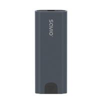 Savio M.2 SSD NVMe external drive enclosure, USB-C 3.1, AK-67, grey
