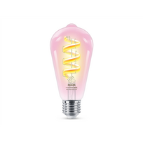 Philips Smart WiFi Filament Clear ST64 470Lm RGB | E27 | 6.3 W | RGB light | Bluetooth, Wi-Fi