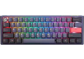 Ducky One 3 Cosmic Blue Mini Gaming Keyboard, RGB LED - MX-Silent-Red