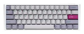 Ducky One 3 Mist Grey Mini Gaming Keyboard, RGB LED - MX-Ergo-Clear